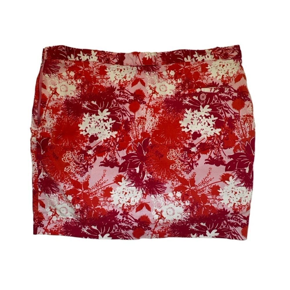 AW Golf by Allyson Whitmore Floral Cotton Skort Golf Athletic SZ 16P